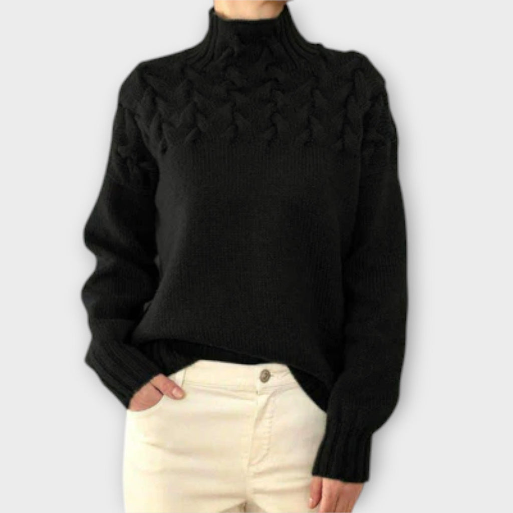 Ivana | Elegantní pletený svetr s rolákem