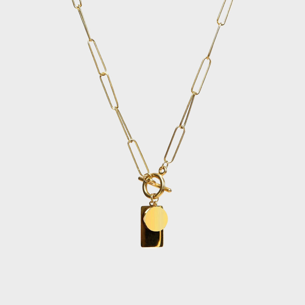 Sára Elegantní Obdélníkový Náhrdelník Minimalistický