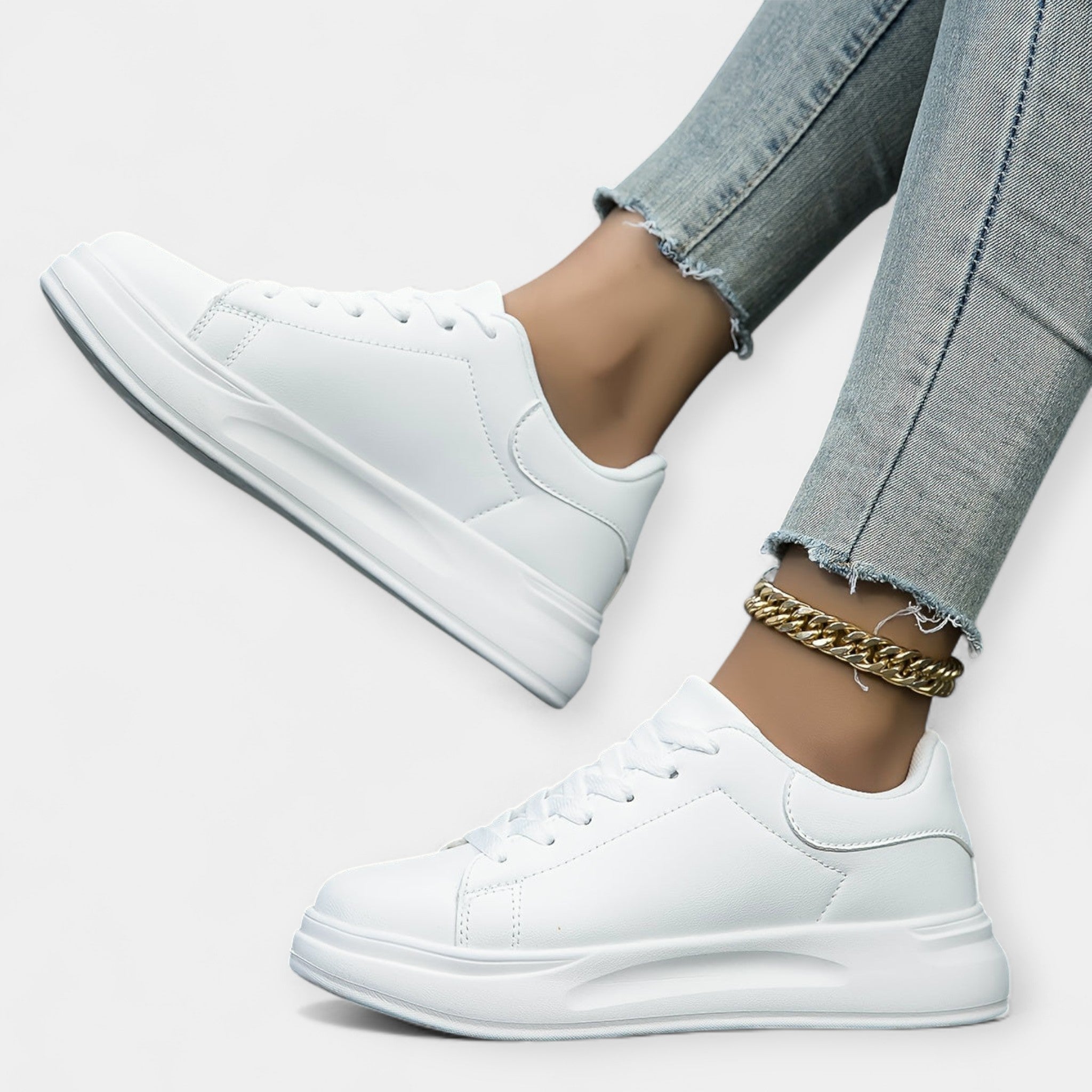 Magdaléna Elegantní Minimalistické Městské Tenisky Styl