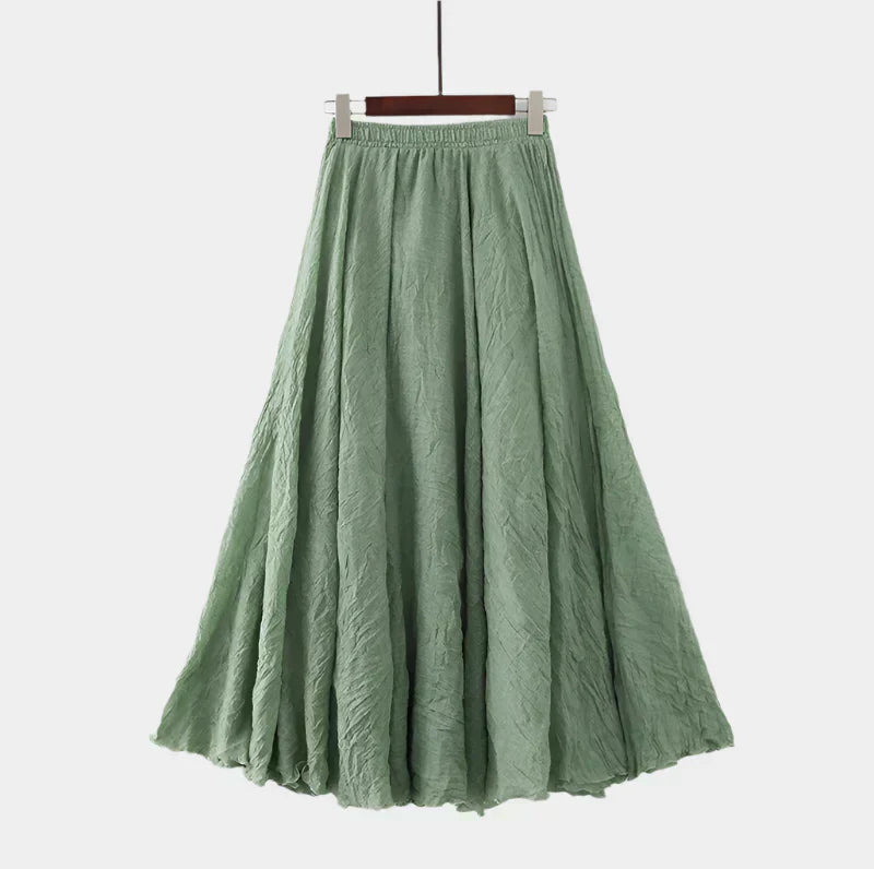 Kristýna Elegantní Vysokopásová Dlouhá Sukně Vzdušná