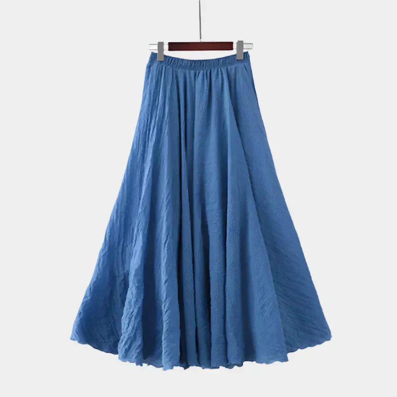 Kristýna Elegantní Vysokopásová Dlouhá Sukně Vzdušná