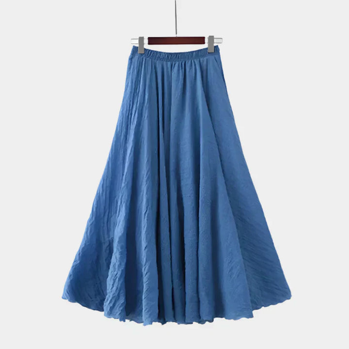 Kristýna Elegantní Vysokopásová Dlouhá Sukně Vzdušná