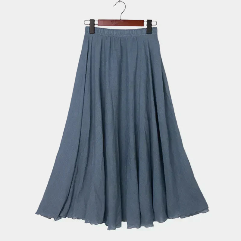 Kristýna Elegantní Vysokopásová Dlouhá Sukně Vzdušná