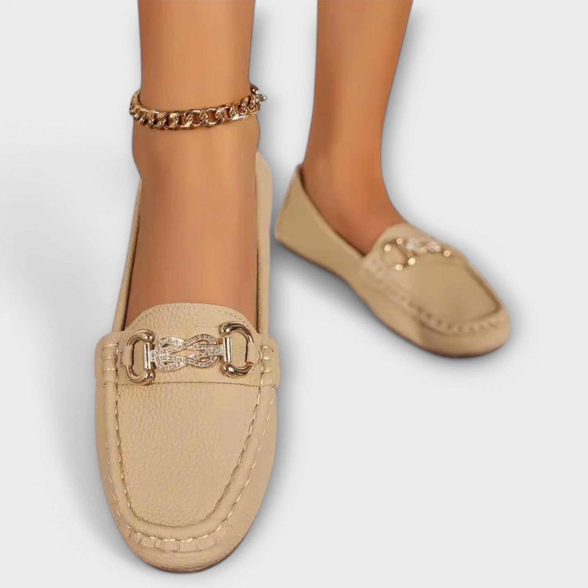 Sára Sofistikované Mocasíny Slipon Klasické Kožené