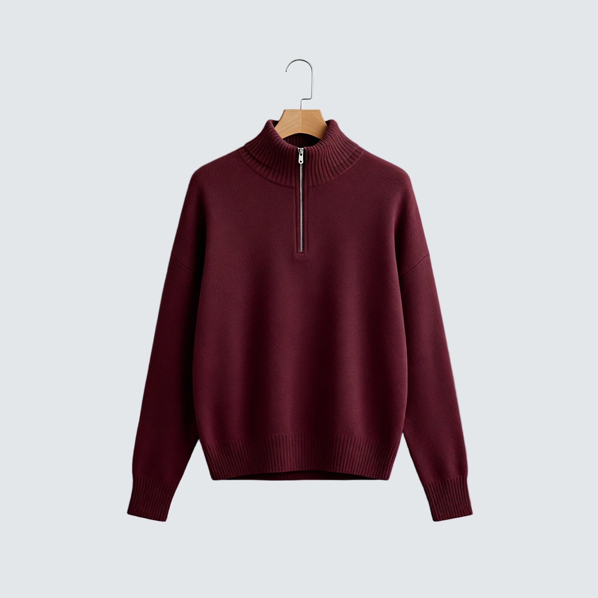 Lenka | Elegantní svetr s polo zipem