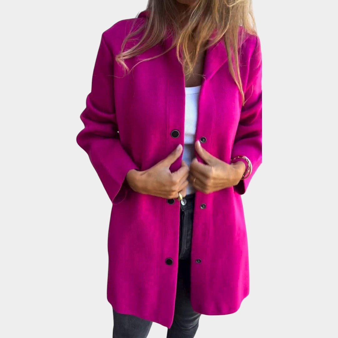 Caroline - Příjemná bunda na knoflíky