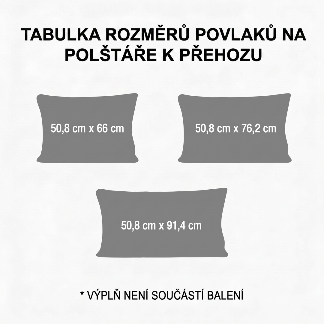 Prošívaný povlak na polštář - Zimní zvonky