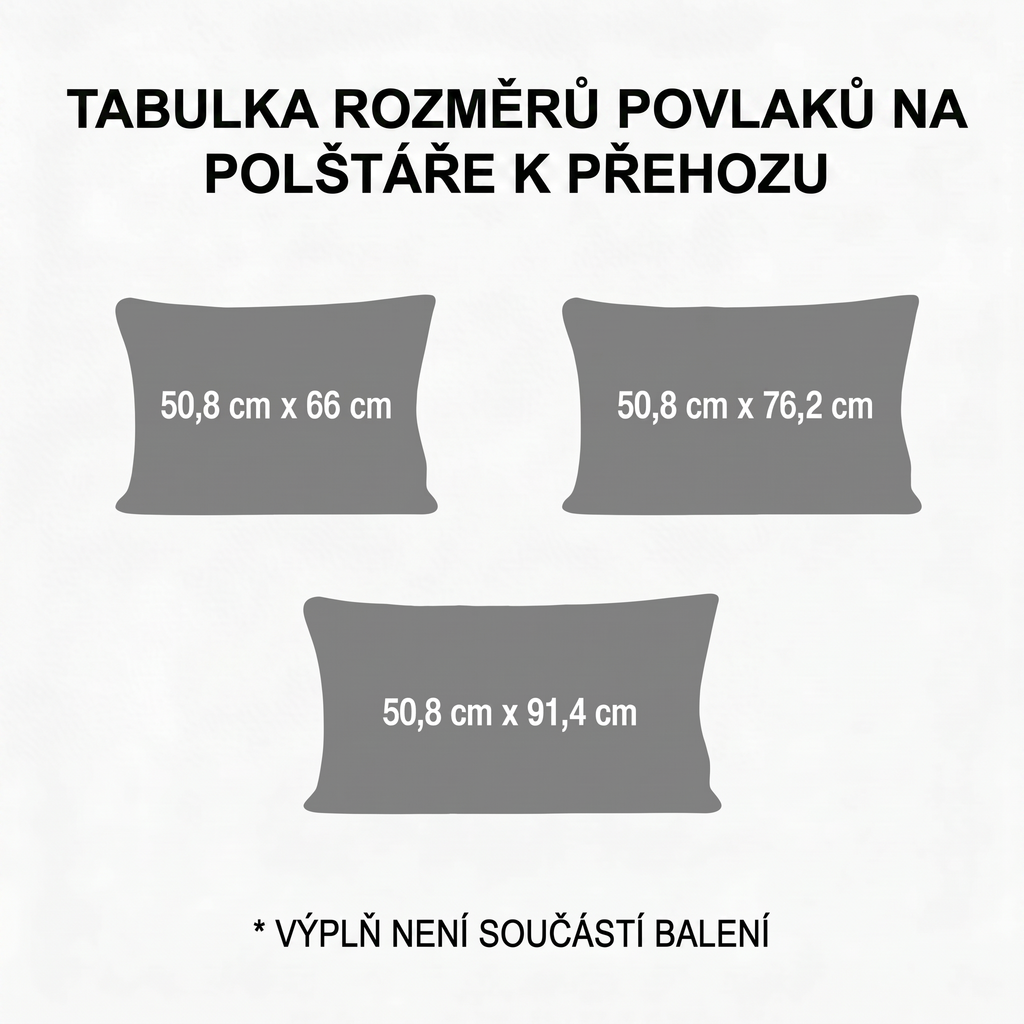Prošívaný povlak na polštář - Motýlí louka