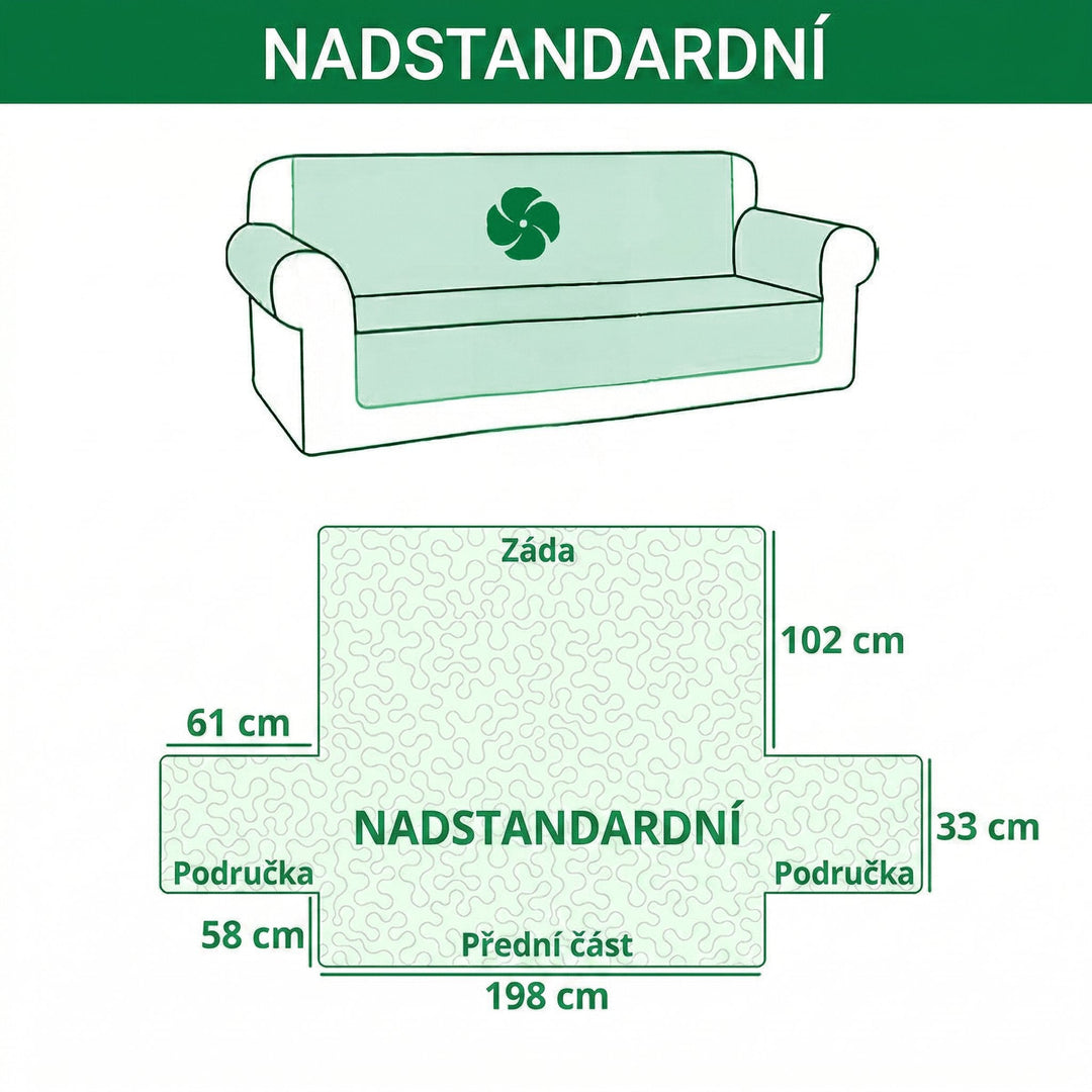 Prošívaný potah na pohovku Venkovský domov