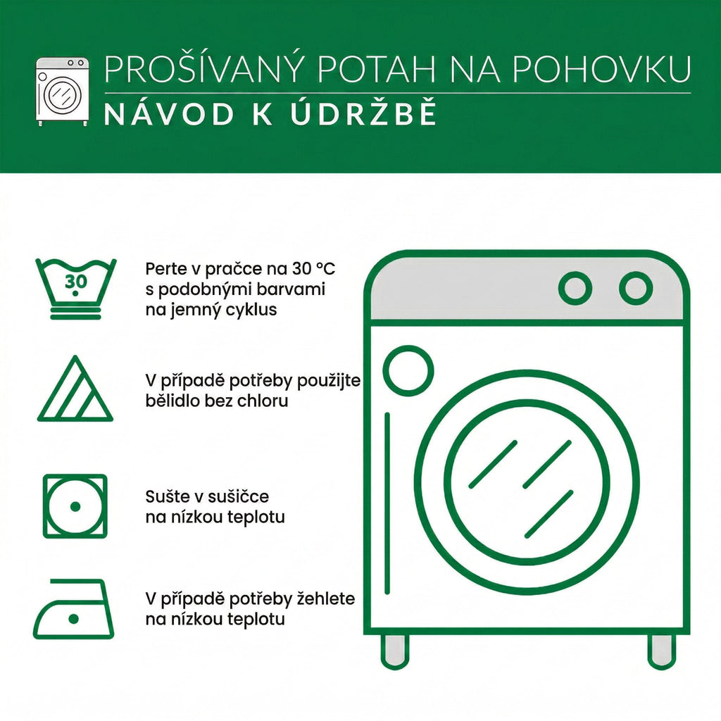 Prošívaný potah na pohovku Sváteční noci